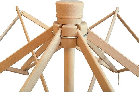 AnNafi® Premium Knitter Yarn Swift 24 بوصة (مقاس واحد يناسب الجميع) مظلة خشبية من خيوط الغزل الكروية in Saudi Arabia