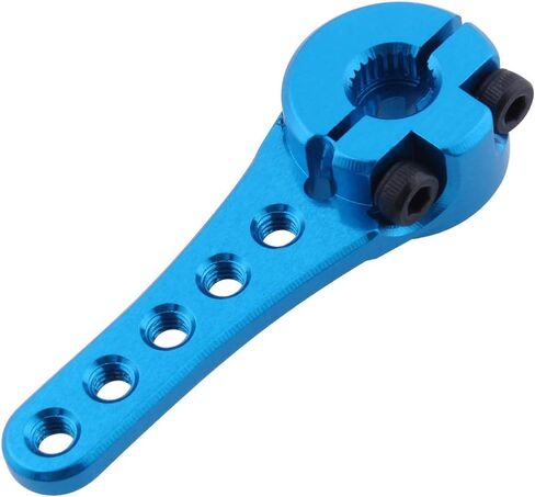 Hobbypark Metal Aluminum Long 25T Servo Horn Single Sided Steering Arm M3 Threads for RC Car Truck Off Road Buggy Accessories (Black) in Saudi Arabia