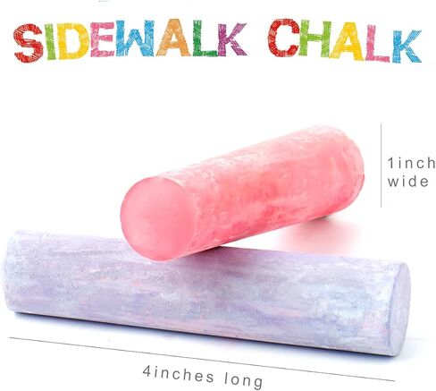 طباشير الرصيف الخارجي قابل للغسل من كانبورو للأطفال، خالي من الغبار، غير سام، أرسل 1 حامل أقلام (20 قطعة) in Kuwait