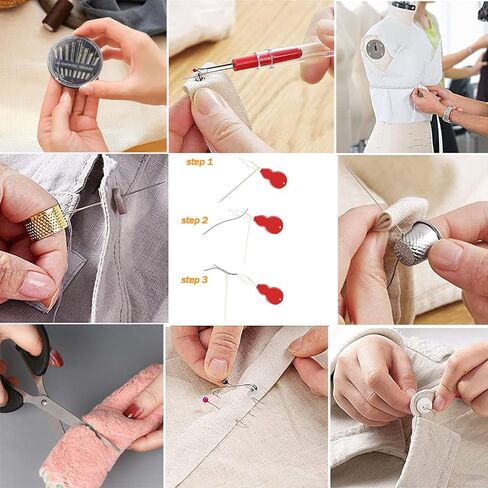 Sewing Kit, 338 Pcs Large Sewing Kit Basic Premium Sewing Supplies, 43 XL Thread Spools, Complete Needle and Thread Kit for Traveller, Adults, Kids, Beginner, Emergency Repairs, DIY and Home in Kuwait