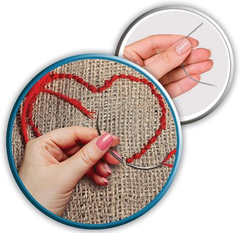 40 Curved Leather Needles for Hand Sewing for Leather Projects, Carpet or Canvas Repairing, Wig Making, Upholstery Weaving Needles for Craft Projects in Kuwait