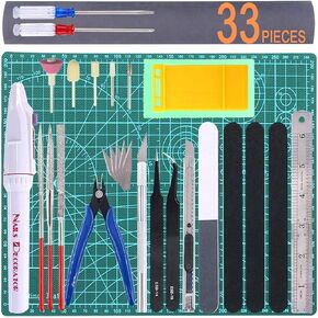 27PCS Gundam Tool Modeler Basic Tools Craft Set Gundam Model Tool Kit Gunpla Tools Kit for Car Airplan Gundam Hobby Model Building in Kuwait