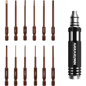 Hex Screwdrivers Set 12 in 1 RC Hobby Tools Kit S2 Steel Tool for RC Car Model Drone Airplane Robotics Helicopter Quadcopter Boat FPV Home Appliances Repair