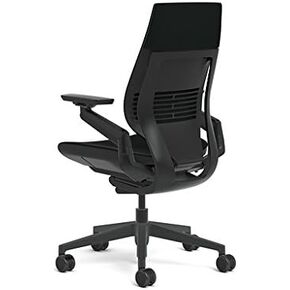 Steelcase Gesture Office Chair - Ergonomic Work Chair with Wheels for Hard Flooring - Comfortable Office Chair - Intuitive-to-Adjust Chairs for Desk - 360-Degree Arms - Licorice Fabric, Dark Frame in Kuwait