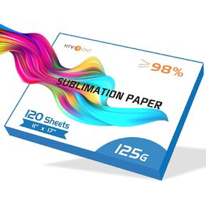 HTVRONT Sublimation Paper 8.5 x 11 Inch - 120 Sheets Easy to Transfer Sublimation Paper for T-shirts, Tumblers, Mugs (A4) in Saudi Arabia