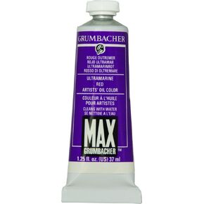 Grumbacher Max Water Miscible Oil Paint, 37ml/1.25 oz, Thalo Blue
