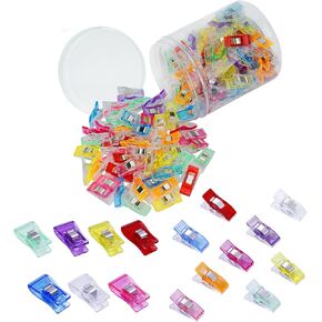 100 قطعة من مشابك الخياطة متعددة الأغراض للنسيج، مشابك صغيرة للخياطة، مشابك تثبيت الخياطة، أدوات صياغة متعددة الألوان لصياغة خياطة القماش in Kuwait