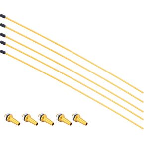 Fielect RC Antenna Tube Yellow with Golden Mount and Cap for RC Boat 5pcs in Saudi Arabia
