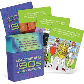 Knock Knock Extremely 90s Affirmations Deck: 50 Cards That Combine 1990s Nostalgia With The Power of Affirmations! (Affirmations from the Decades)
