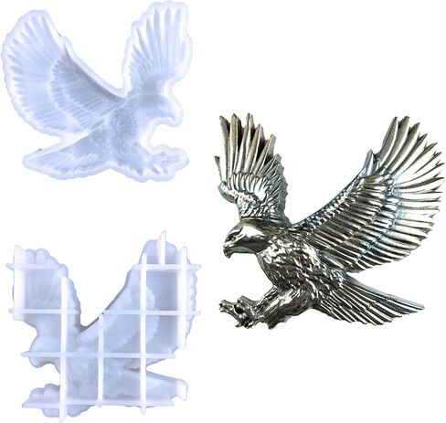 6 قطع من قوالب الراتنج ثلاثية الأبعاد، 6 أنماط من صب راتنجات الإيبوكسي مع حشوات من ورق السيليكون المجسم لإضافة عمل فني ثلاثي الأبعاد بالليزر في الراتنج، وشمع الختم، والشوكولاتة، والحلوى، إلخ. in Kuwait