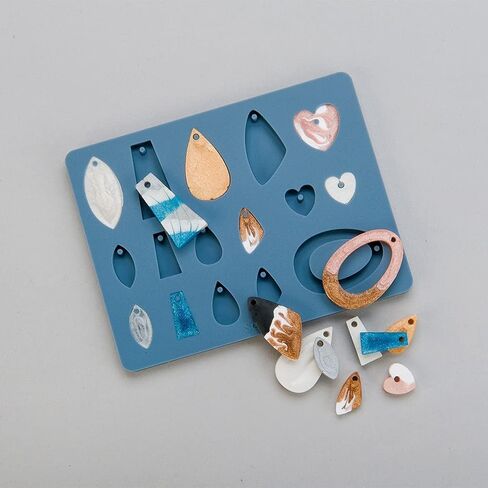 Sculpey Tools Flexible Oven Safe Silicone Jewelry Mold is the Great jewelry tool for earrings, necklaces and bracelets. Use with oven bake clay, Liquid Sculpey and resin. in Saudi Arabia