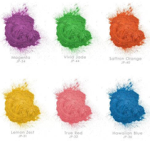 U.S. Art Supply Jewelescent 12 Color Mica Pearl Powder Pigment Set Kit, 3.5 oz (100g) Sealed Pouches - Cosmetic Grade, Metallic Color Dye - Paint, Epoxy, Resin, Soap, Slime Making, Makeup, Art in Kuwait