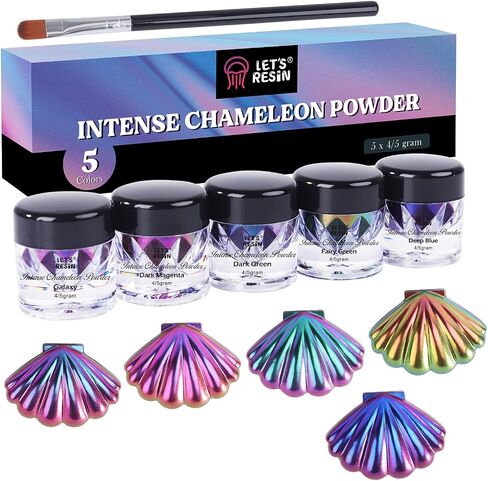 LET'S RESIN Mica Powder,Intense Chameleon Powder for Epoxy Resin Crafts in Kuwait
