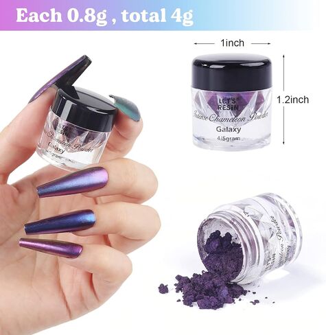 LET'S RESIN Mica Powder,Intense Chameleon Powder for Epoxy Resin Crafts in Kuwait