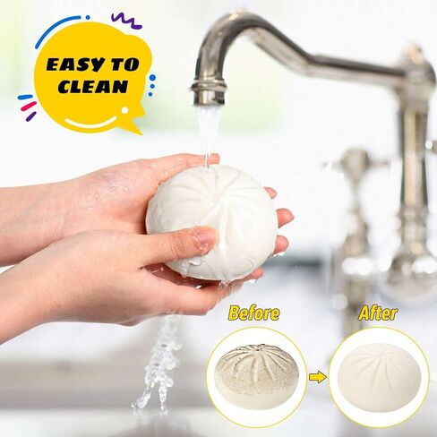 2Pack Dumpling Squishy Fidget Toy, Dumpling Stress Ball, Steamed Stuffed Bun, Squishies Stress Relief Decompression Toy for Halloween Project, Tricking People, Kid Playing in Kuwait