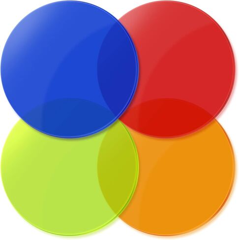 ورقة فارغة من الأكريليك الشفاف الملون، قرص بلاستيكي أكريليك مستدير لوضع علامات المعالم، اللوحة، مشروع لافتة مكتب DIY، خلفية الساعة، تزيين الحائط، 12 بوصة/300 مم، سمك 3 مم in Kuwait