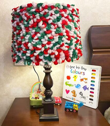 DDL&HEXI 3 Skeins of Loop Yarn Finger Knitting Yarn (605 Christmas) in Kuwait