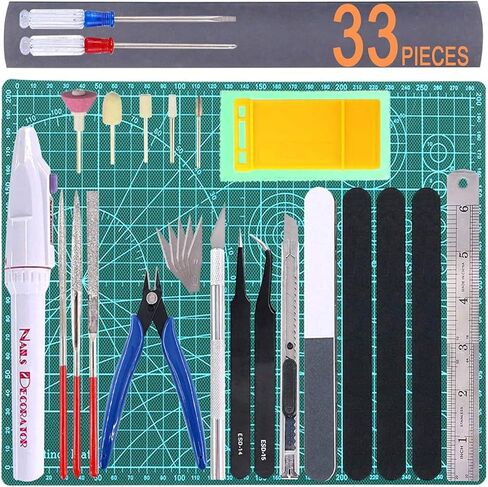 27PCS Gundam Tool Modeler Basic Tools Craft Set Gundam Model Tool Kit Gunpla Tools Kit for Car Airplan Gundam Hobby Model Building in Saudi Arabia