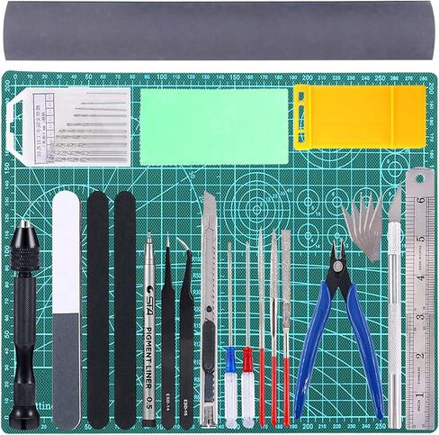 26Pcs Gundam Model Tools Kit Gunpla Tool Kit Gundam Modeler Basic Tools for Gundam Bandai Hobby Building Assembling Making in Kuwait