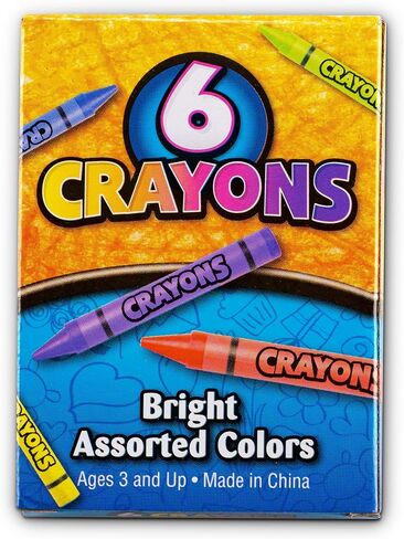 Bedwina Bulk Crayons - 720 Crayons! Case Of 120 6-Packs, Premium Color Crayons for Kids, Non-Toxic for Party Favors, Restaurants, Goody Bags, Stocking Stuffers in Saudi Arabia