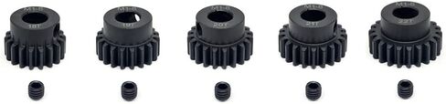 KingVal Replacement 5PCS M1 8mm 23T 24T 25T 26T 27T Steel Pinion Motor Gear Compatible with 1/5 RC Car Brushed Brushless Motor in Kuwait