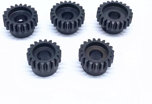 KingVal Replacement 5PCS M1 8mm 23T 24T 25T 26T 27T Steel Pinion Motor Gear Compatible with 1/5 RC Car Brushed Brushless Motor in Kuwait