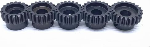 KingVal Replacement 5PCS M1 8mm 23T 24T 25T 26T 27T Steel Pinion Motor Gear Compatible with 1/5 RC Car Brushed Brushless Motor in Kuwait