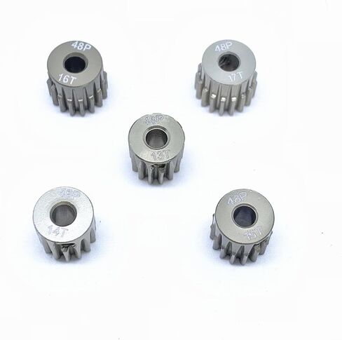استبدال KingVal 4 قطعة 48DP ثقب قطر 3.175 مم 42T 43T 44T 45T ترس محرك ألومنيوم متوافق مع محرك بدون فرشاة 1/10 RC in Kuwait