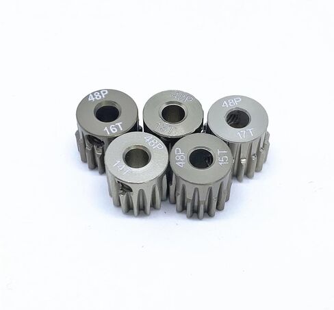 استبدال KingVal 4 قطعة 48DP ثقب قطر 3.175 مم 42T 43T 44T 45T ترس محرك ألومنيوم متوافق مع محرك بدون فرشاة 1/10 RC in Kuwait