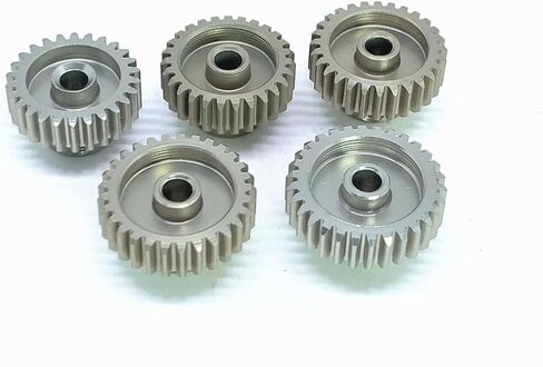 KingVal Replacement 5PCS 48DP 3.175mm 16T 17T 18T 19T 20T Aluminium Pinion Motor Gear Compatible with 1/10 RC Car Brushed Brushless Motor in Kuwait