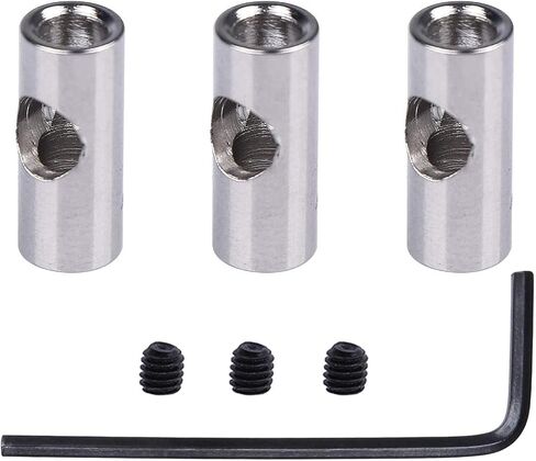 Steel 3.175mm (1/8 inch) to 5mm Pinion Reducer Sleeve Adapter Shaft Motor Axle Change-Over for Converting RC Motor 3650 550 540 Pinion Gears, Set of 3 in Saudi Arabia