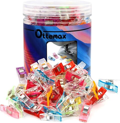 مشابك الخياطة متعددة الأغراض من أوتيماكس، عبوة من 120 قطعة، ملحقات ومستلزمات الخياطة، مشابك اللحف، ألوان متنوعة in Kuwait