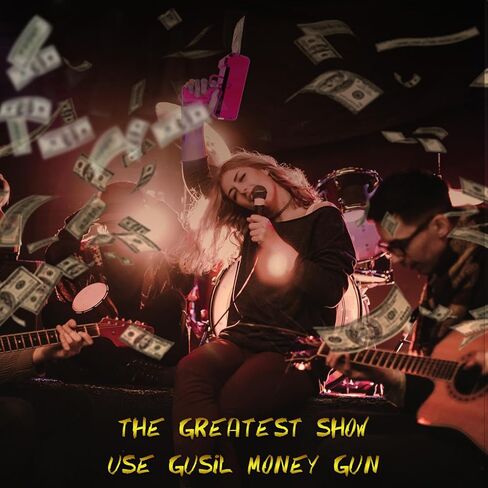 مسدس مسدس المال - مسدس مدفع نقدي من جوسيل، مسدس لعبة مطر، مسدس نقدي محمول باليد لمستلزمات حفلات أفلام الألعاب in Kuwait