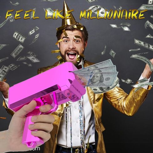 مسدس مسدس المال - مسدس مدفع نقدي من جوسيل، مسدس لعبة مطر، مسدس نقدي محمول باليد لمستلزمات حفلات أفلام الألعاب in Kuwait