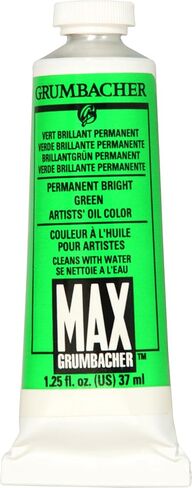 Grumbacher Max Water Miscible Oil Paint, 37ml/1.25 oz, Chromium Oxide Green Opaque in Kuwait