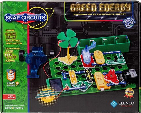 Snap Circuits Snaptricity، مجموعة استكشاف الإلكترونيات (بناء الجذع)، للأطفال بعمر 8 سنوات فما فوق in Kuwait