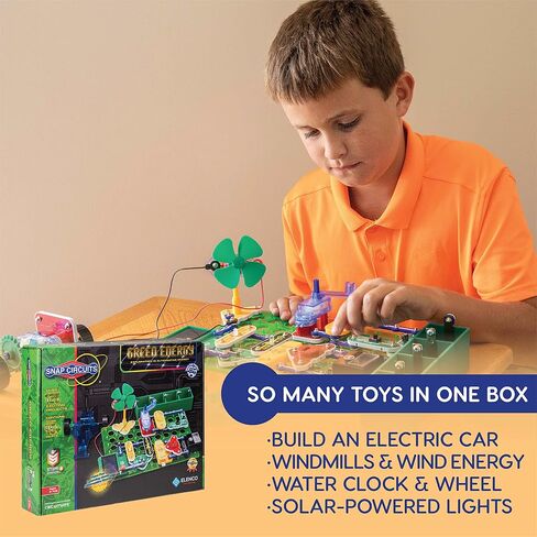 Snap Circuits Snaptricity، مجموعة استكشاف الإلكترونيات (بناء الجذع)، للأطفال بعمر 8 سنوات فما فوق in Kuwait