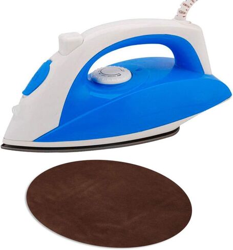 الحديد على الرقع 25 قطعة، إصلاح الرقع البيضاوية من جلد البقر المدبوغ، رقع الكوع، الكوع والركبة، الرقع المخملية لإصلاح السترات، مجموعة إصلاح الحرف اليدوية للملابس الجينز in Kuwait