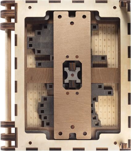 The Original Codex Silenda - The Build Your Own 3D DIY Mechanical Wooden Puzzle Book - Can You Unlock Each Page to Open the Next? Amazing DaVinci Brain Challenge Puzzle Box for Teens or Adults in Saudi Arabia