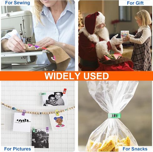 100 قطعة من مشابك الخياطة متعددة الأغراض للنسيج، مشابك صغيرة للخياطة، مشابك تثبيت الخياطة، أدوات صياغة متعددة الألوان لصياغة خياطة القماش in Kuwait