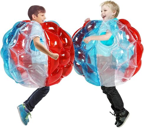 2 Pack-bumpers, bounce ball for Kids, sumo/grass ball for child outdoor team gaming play for 3-12 ages (60 cm, blue+red) in Kuwait