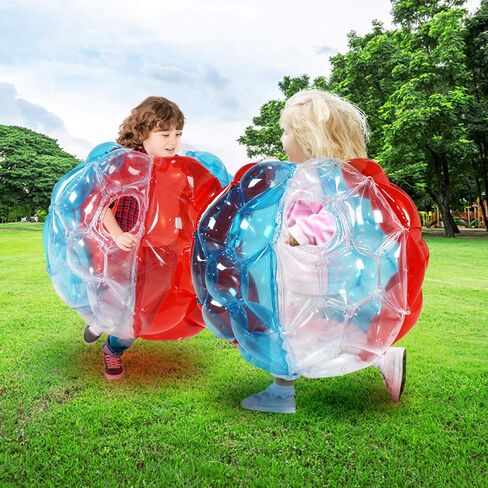 2 Pack-bumpers, bounce ball for Kids, sumo/grass ball for child outdoor team gaming play for 3-12 ages (60 cm, blue+red) in Kuwait