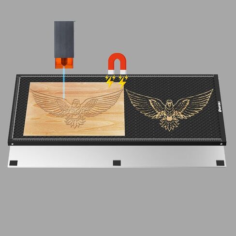 Extended Honeycomb Laser Bed 400 x 850mm for RAY5 Master 3, S20, S30, X20 Serices Extension Laser Engraver, Steel Honeycomb Panel With Metal Plate for Laser Cutting in Kuwait
