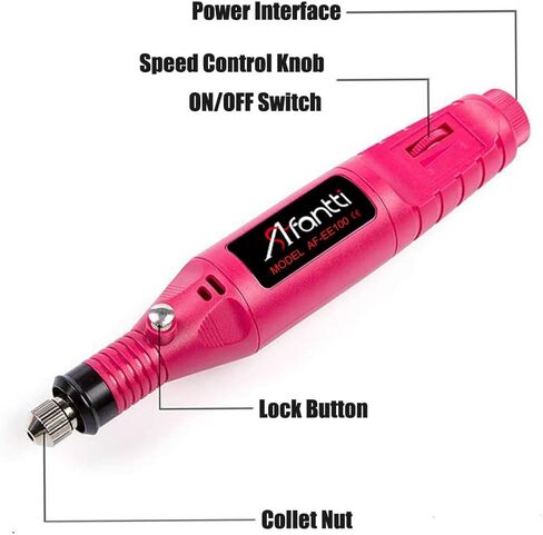 Afantti Micro Corded Electric Engraver Pen Tool Mini DIY Engraving Machine Kit for Metal Glass Ceramic Plastic Jewelry with | Scriber | 30 Bits | 8 Stencils | in Kuwait