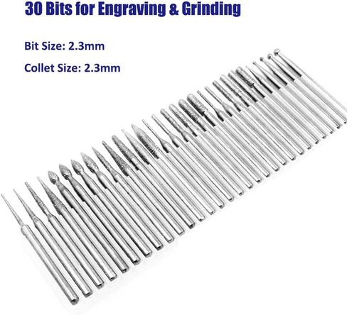 Afantti Micro Corded Electric Engraver Pen Tool Mini DIY Engraving Machine Kit for Metal Glass Ceramic Plastic Jewelry with | Scriber | 30 Bits | 8 Stencils | in Kuwait