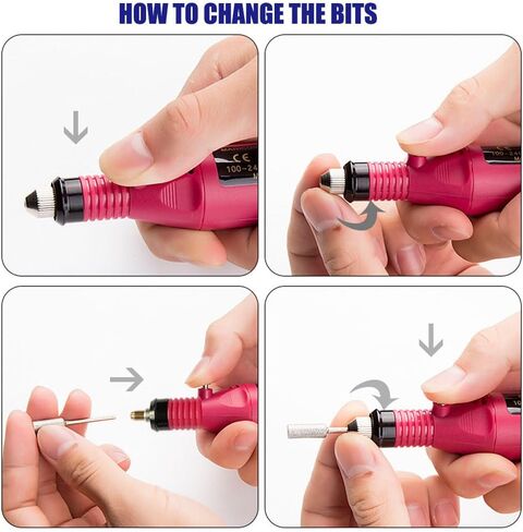 Afantti Micro Corded Electric Engraver Pen Tool Mini DIY Engraving Machine Kit for Metal Glass Ceramic Plastic Jewelry with | Scriber | 30 Bits | 8 Stencils | in Kuwait