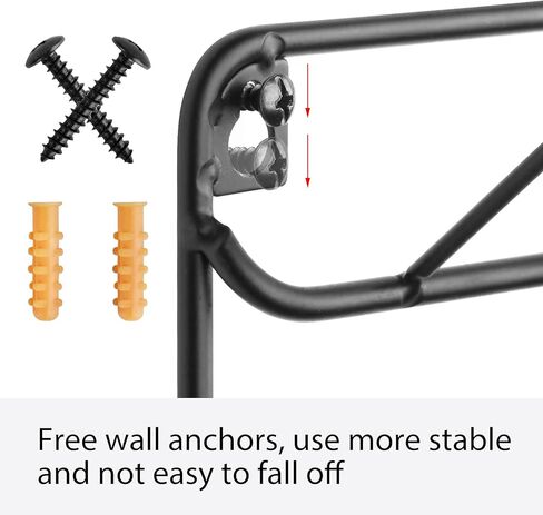 Thread Holder Wall 54 Spool and 32 Spool Sewing Thread Rack 2 Pack Metal Embroidery Spool Thread Organizer Wall Mounted with Hanging Tools for Quilting Braiding Hair Black in Kuwait