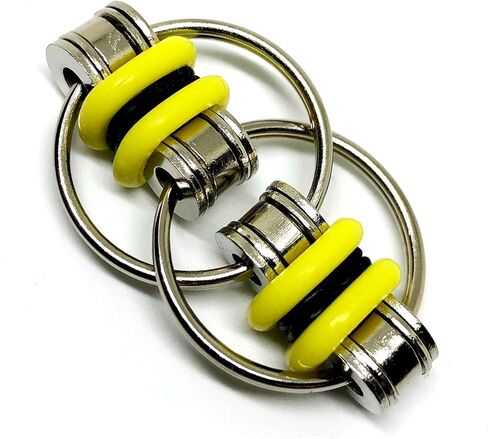 لعبة فيدجيت بسلسلة قلابة - تخفيف التوتر مثالية لحالات اضطراب نقص الانتباه وفرط الحركة والإضافة والقلق للبالغين (عبوة من 10 أنماط) in Kuwait