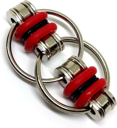 لعبة فيدجيت بسلسلة قلابة - تخفيف التوتر مثالية لحالات اضطراب نقص الانتباه وفرط الحركة والإضافة والقلق للبالغين (عبوة من 10 أنماط) in Kuwait