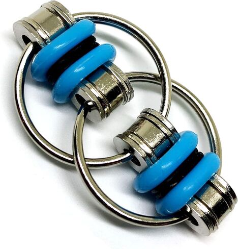 لعبة فيدجيت بسلسلة قلابة - تخفيف التوتر مثالية لحالات اضطراب نقص الانتباه وفرط الحركة والإضافة والقلق للبالغين (عبوة من 10 أنماط) in Kuwait